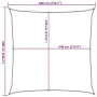 Square HDPE shade sail in sand color, 160 g/m², 6x6 m. by , Umbrellas - Ref: Foro24-4002026, Price: 70,64 €, Discount: %