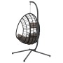 Hängender Eierstuhl mit Stoff- und Stahltaupegestell. von , Gartenwippen - Ref: Foro24-4007410, Preis: 290,64 €, Rabatt: %