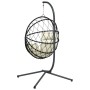 Silla colgante huevo con soporte ratán y acero beige de , Balancines de jardín - Ref: Foro24-4007404, Precio: 265,03 €, Descu...