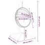 Hängender Eierstuhl mit Rattan- und Stahlgestell in Beige. von , Gartenwippen - Ref: Foro24-4007404, Preis: 259,30 €, Rabatt: %