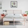 Bedside tables 2 units pink steel 36x39x60.5 cm by , Nightstands - Ref: Foro24-846557, Price: 80,79 €, Discount: %