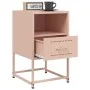 Mesitas de noche 2 unidades acero rosa 36x39x60,5 cm de , Mesitas de noche - Ref: Foro24-846557, Precio: 80,80 €, Descuento: %