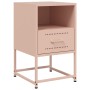 Nachttische, 2 Stück, rosa Stahl, 36x39x60,5 cm. von , Nachttische - Ref: Foro24-846557, Preis: 81,60 €, Rabatt: %