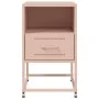 Mesitas de noche 2 unidades acero rosa 36x39x60,5 cm de , Mesitas de noche - Ref: Foro24-846557, Precio: 80,80 €, Descuento: %
