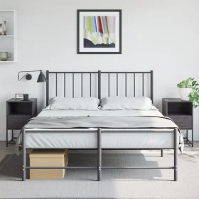 Nachttische 2 Stück, Schwarz, aus Stahl, 36x39x60,5 cm. von , Nachttische - Ref: Foro24-846555, Preis: 76,48 €, Rabatt: %