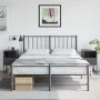 Mesitas de noche 2 uds acero negra 36x39x60,5 cm de , Mesitas de noche - Ref: Foro24-846555, Precio: 76,48 €, Descuento: %