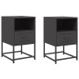 Nachttische 2 Stück, Schwarz, aus Stahl, 36x39x60,5 cm. von , Nachttische - Ref: Foro24-846555, Preis: 77,22 €, Rabatt: %