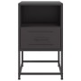 Nachttische 2 Stück, Schwarz, aus Stahl, 36x39x60,5 cm. von , Nachttische - Ref: Foro24-846555, Preis: 77,22 €, Rabatt: %