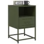 Mesita de noche acero verde oliva 36x39x60,5 cm de , Mesitas de noche - Ref: Foro24-846562, Precio: 65,40 €, Descuento: %