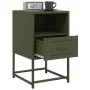 Mesita de noche acero verde oliva 36x39x60,5 cm de , Mesitas de noche - Ref: Foro24-846562, Precio: 65,40 €, Descuento: %