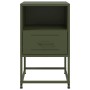 Nachttisch aus olivgrünem Stahl, 36x39x60,5 cm. von , Nachttische - Ref: Foro24-846562, Preis: 66,32 €, Rabatt: %