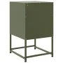 Mesita de noche acero verde oliva 36x39x60,5 cm de , Mesitas de noche - Ref: Foro24-846562, Precio: 65,40 €, Descuento: %
