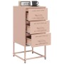 Mesitas de noche 2 unidades acero rosa 36x39x78 cm de , Mesitas de noche - Ref: Foro24-846581, Precio: 120,13 €