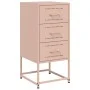 Nachttische, 2 Stück, rosa Stahl, 36x39x78 cm. von , Nachttische - Ref: Foro24-846581, Preis: 119,04 €, Rabatt: %