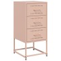 Nachttische, 2 Stück, rosa Stahl, 36x39x78 cm. von , Nachttische - Ref: Foro24-846581, Preis: 120,20 €, Rabatt: %