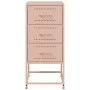 Mesitas de noche 2 unidades acero rosa 36x39x78 cm de , Mesitas de noche - Ref: Foro24-846581, Precio: 119,04 €, Descuento: %