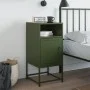 Nachttisch aus olivgrünem Stahl, 36x39x78 cm. von , Nachttische - Ref: Foro24-846574, Preis: 70,43 €, Rabatt: %