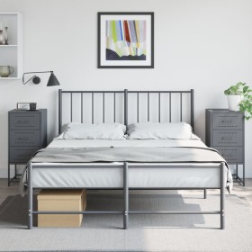 Nachttische, 2 Stück, anthrazitgraues Stahl, 36x39x78 cm. von , Nachttische - Ref: Foro24-846583, Preis: 120,75 €, Rabatt: %