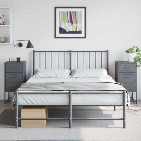Nachttische, 2 Stück, anthrazitgraues Stahl, 36x39x78 cm. von , Nachttische - Ref: Foro24-846583, Preis: 120,75 €, Rabatt: %
