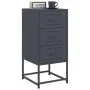 Bedside tables 2 units anthracite gray steel 36x39x78 cm by , Nightstands - Ref: Foro24-846583, Price: 119,05 €, Discount: %