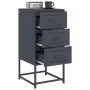 Bedside tables 2 units anthracite gray steel 36x39x78 cm by , Nightstands - Ref: Foro24-846583, Price: 119,05 €, Discount: %