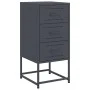 Bedside tables 2 units anthracite gray steel 36x39x78 cm by , Nightstands - Ref: Foro24-846583, Price: 119,05 €, Discount: %