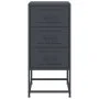 Bedside tables 2 units anthracite gray steel 36x39x78 cm by , Nightstands - Ref: Foro24-846583, Price: 119,05 €, Discount: %