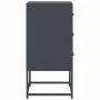 Bedside tables 2 units anthracite gray steel 36x39x78 cm by , Nightstands - Ref: Foro24-846583, Price: 119,05 €, Discount: %