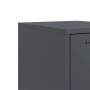 Bedside tables 2 units anthracite gray steel 36x39x78 cm by , Nightstands - Ref: Foro24-846583, Price: 120,67 €, Discount: %
