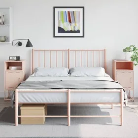Nachttische, 2 Stück, rosa Stahl, 36x39x78 cm. von , Nachttische - Ref: Foro24-846569, Preis: 84,06 €, Rabatt: %