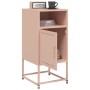 Mesitas de noche 2 unidades acero rosa 36x39x78 cm de , Mesitas de noche - Ref: Foro24-846569, Precio: 84,81 €, Descuento: %