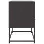 Mueble para TV de acero negro 68x39x60,5 cm de , Muebles TV - Ref: Foro24-846548, Precio: 64,99 €, Descuento: %