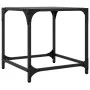 2 black glass and steel coffee tables 40x40x40 cm by , Coffee table - Ref: Foro24-845961, Price: 45,52 €, Discount: %
