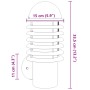 Auftrag für eine silberne Edelstahl-Außenverkleidung. von , Außenbeleuchtung - Ref: Foro24-4006248, Preis: 34,64 €, Rabatt: %