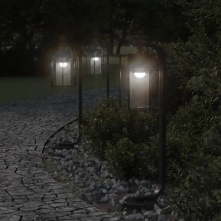 Outdoor floor lamps 3 pcs stainless steel black 60cm by , Outdoor lighting - Ref: Foro24-4006346, Price: 90,28 €, Discount: %