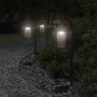 Außen-Stehlampen, 3 Stück, Edelstahl, schwarz, 60 cm. von , Außenbeleuchtung - Ref: Foro24-4006346, Preis: 91,68 €, Rabatt: %