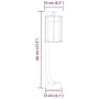 Außen-Stehlampen, 3 Stück, Edelstahl, schwarz, 60 cm. von , Außenbeleuchtung - Ref: Foro24-4006346, Preis: 90,28 €, Rabatt: %
