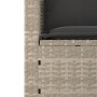 Gartensofa-Set 3-teilig mit grauen Kissen aus synthetischem Rattan von , Outdoor-Sofas - Ref: Foro24-365463, Preis: 211,53 €,...