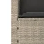 Gartensofa-Set 3-teilig mit grauen Kissen aus synthetischem Rattan von , Outdoor-Sofas - Ref: Foro24-365463, Preis: 220,45 €,...