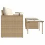 Garden sofa set with beige cushions 3 pieces PE rattan by , Outdoor sofas - Ref: Foro24-365461, Price: 222,75 €, Discount: %