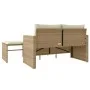 Garden sofa set with beige cushions 3 pieces PE rattan by , Outdoor sofas - Ref: Foro24-365461, Price: 222,75 €, Discount: %