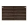 Engineered wood brown oak display case 100x15x58 cm by , Shelves and shelves - Ref: Foro24-847932, Price: 55,96 €, Discount: %