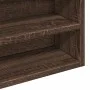 Engineered wood brown oak display case 100x15x58 cm by , Shelves and shelves - Ref: Foro24-847932, Price: 55,96 €, Discount: %