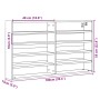 Eichenbraune Holzvitrine aus Ingenieurholz, 100x15x58 cm. von , Regale und Regale - Ref: Foro24-847932, Preis: 56,86 €, Rabat...