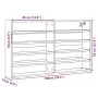 Eichenbraune Holzvitrine aus Ingenieurholz, 100x15x58 cm. von , Regale und Regale - Ref: Foro24-847932, Preis: 55,95 €, Rabat...