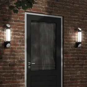 Apliques de exterior 2 unidades acero inoxidable negro de , Iluminación de exterior - Ref: Foro24-4006295, Precio: 50,09 €, D...