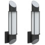 Außenlampen, 2 Stück, Edelstahl, Schwarz. von , Außenbeleuchtung - Ref: Foro24-4006295, Preis: 50,93 €, Rabatt: %