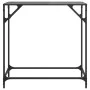 Console table with black glass surface and steel frame 80x35x81 cm by , console tables - Ref: Foro24-846019, Price: 39,95 €, ...