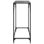 Console table with black glass surface and steel frame 80x35x81 cm by , console tables - Ref: Foro24-846019, Price: 39,95 €, ...