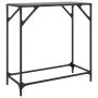 Console table with black glass surface and steel frame 80x35x81 cm by , console tables - Ref: Foro24-846019, Price: 39,95 €, ...